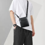Fingerprint Lock Leather Handbag